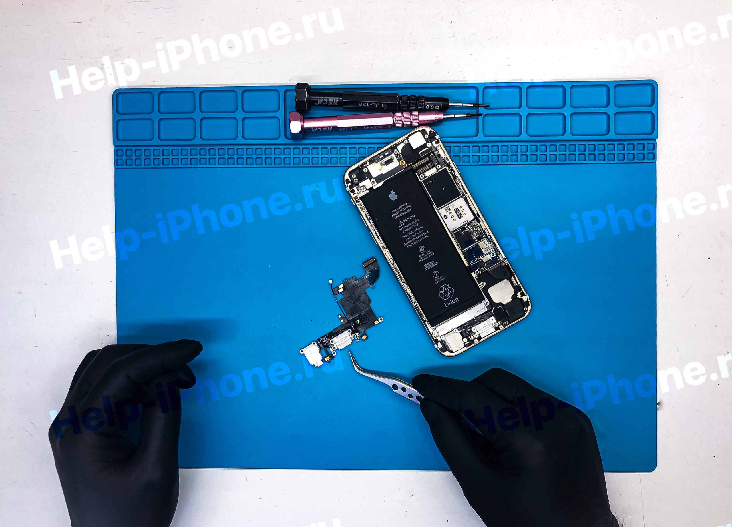 Замена разъема зарядки iPhone 6S